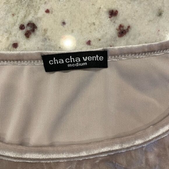 Cha Cha Vente Champagne Velvet Too sz M - Picture 3 of 4
